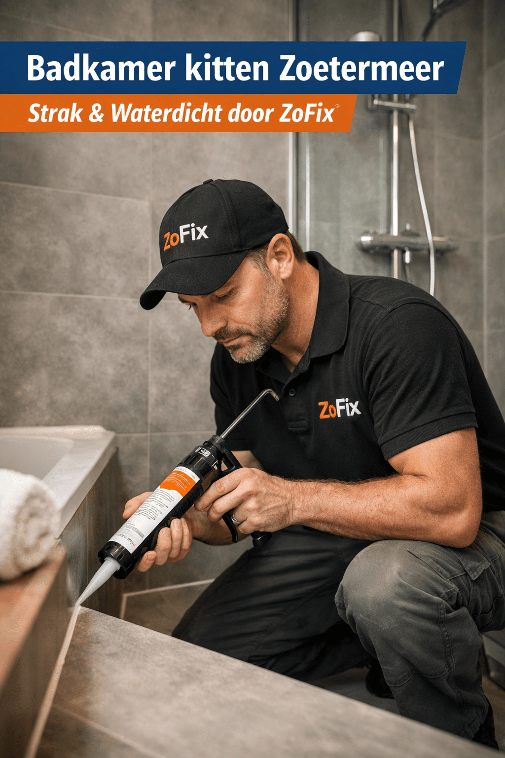 Badkamer kitten Zoetermeer door ZoFix