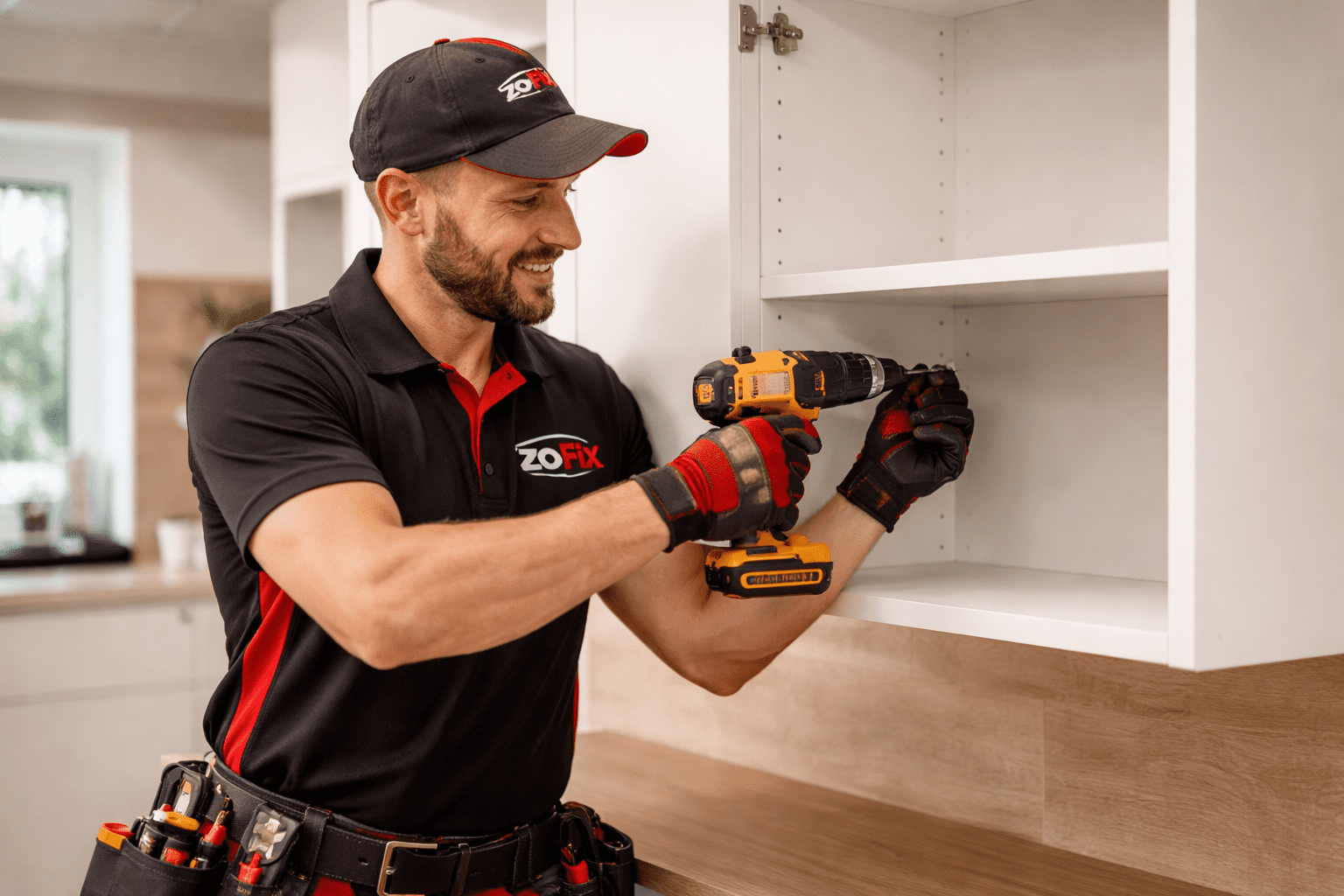 Klusjesman Zoetermeer bezig met montage en onderhoud